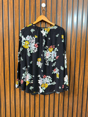 Chest 25  Length 28 Fabric Linen Western Women’s Branded Sleeve Top