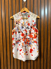 Chest 18  Length 26  Front Linen Western Branded Womens Sleeveless Wear