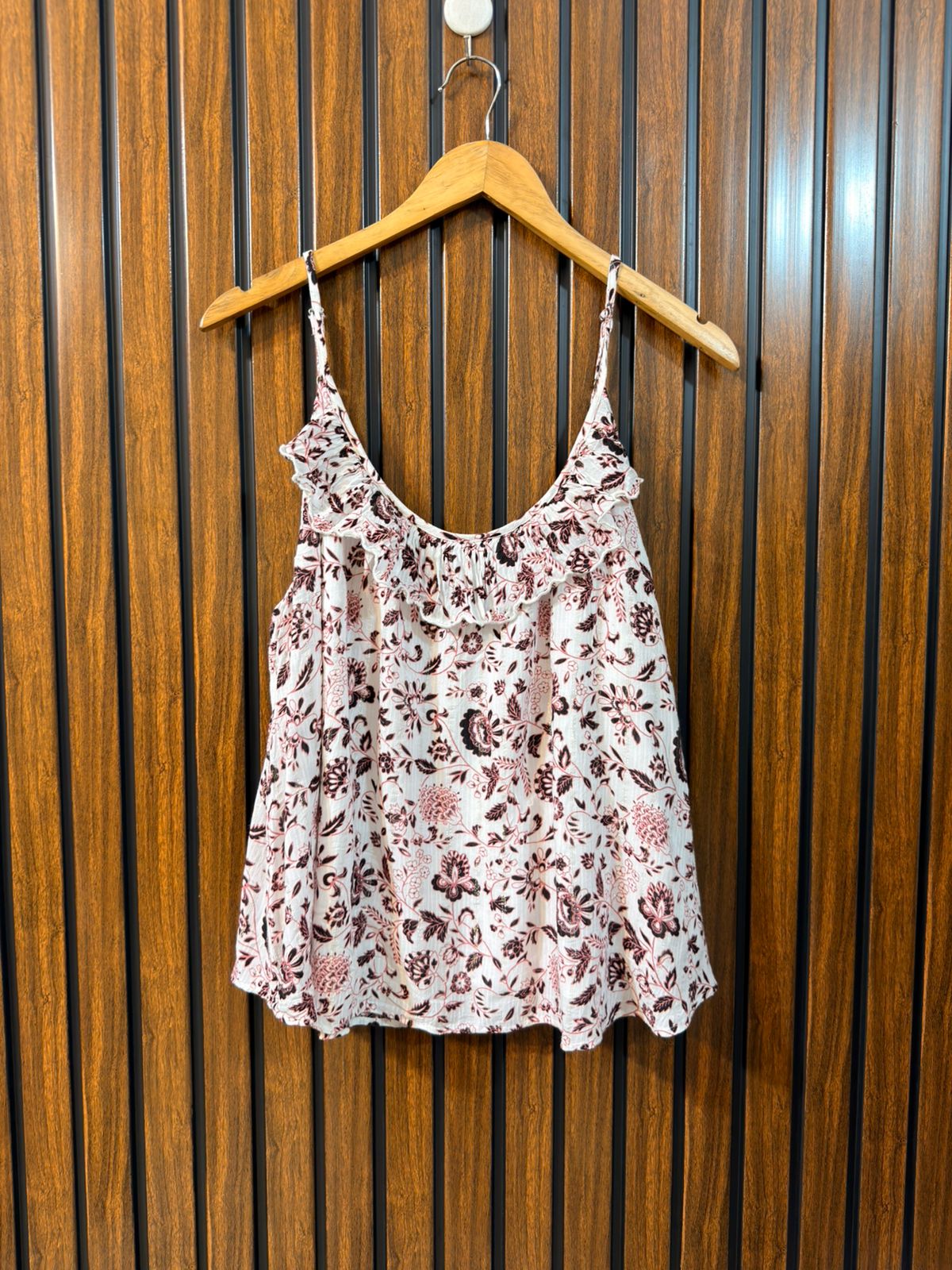 Chest 22  Length 23  Fabric Cotton Western Womens Sleeveless Top