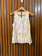 Chest 18  Length 22  Fabric Linen Western Branded Womens Sleeveless Top