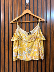 Chest 18  Length 20  Front Linen Womens Western Sleeveless Summer Top