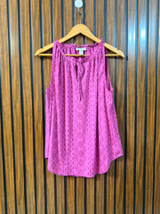Chest 19  Length 26  Fabric Linen Womens Branded Summer Collection Top