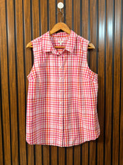 Chest 21  Length 27  Fabric Cotton Branded Womens Sleeveless Top