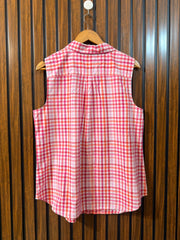 Chest 21  Length 27  Fabric Cotton Branded Womens Sleeveless Top