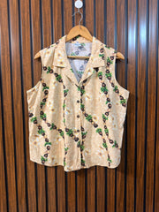 Chest 22  Length 23  Fabric Cotton Silk Branded Ladies Summer Top