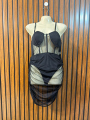 Chest 20  Length 32  Fabric Net Women’s Party Wear Dress