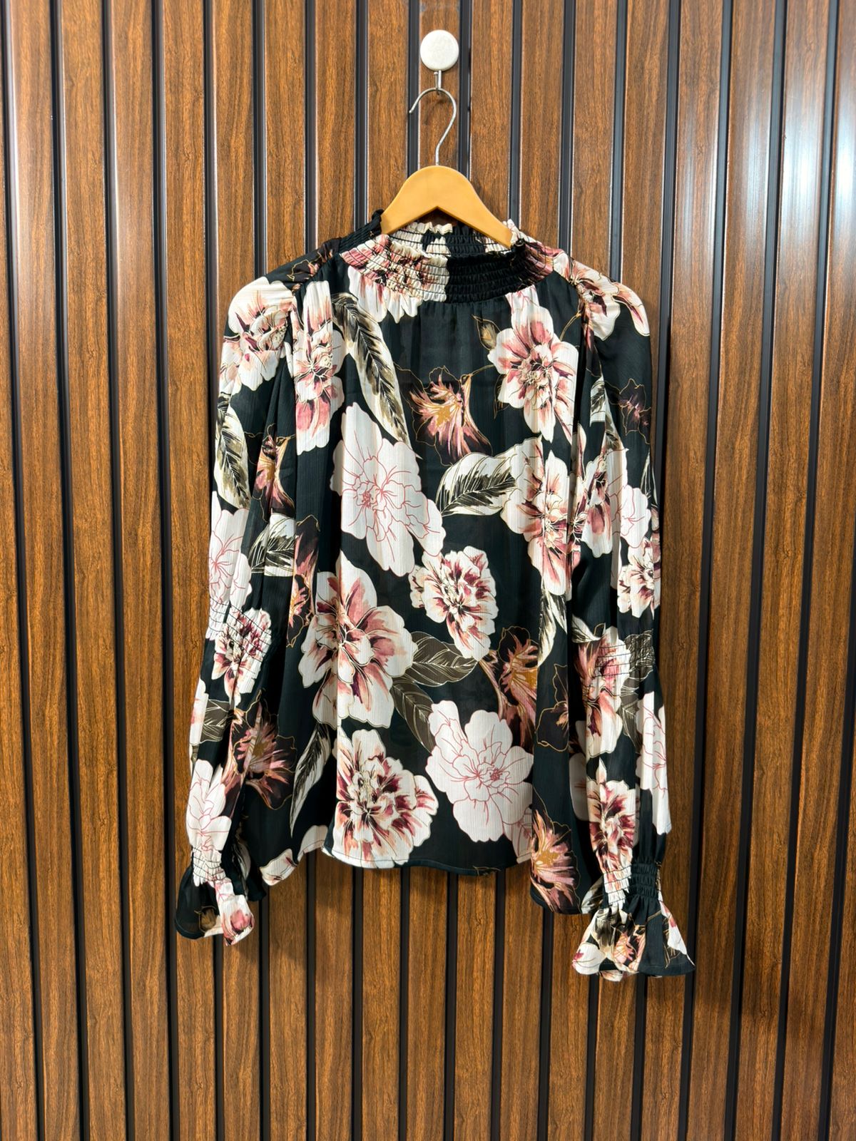 Chest 17  Length 25  Fabric Chiffon Western Branded Women’s Full Sleeve Top Women’s Outfit