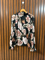 Chest 17  Length 25  Fabric Chiffon Western Branded Women’s Full Sleeve Top Women’s Outfit
