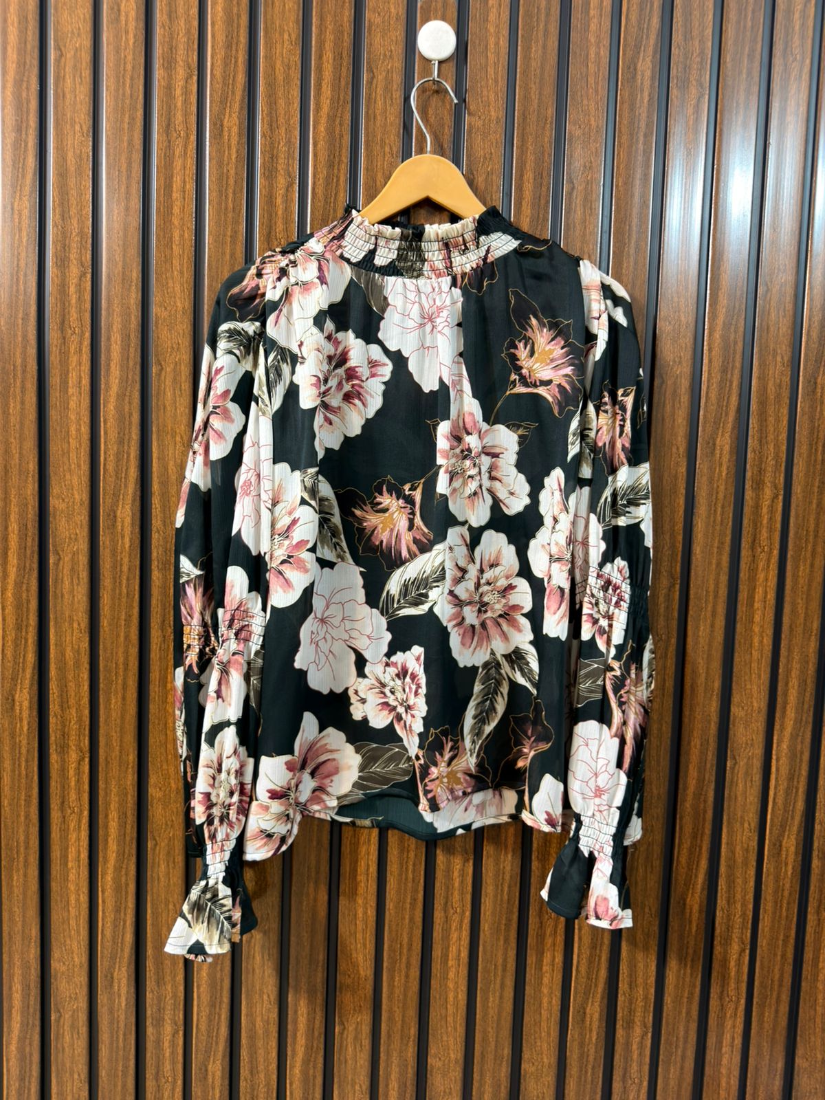 Chest 17  Length 25  Fabric Chiffon Western Branded Women’s Full Sleeve Top Women’s Outfit