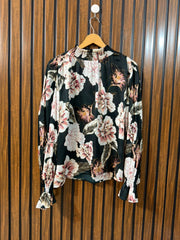 Chest 17  Length 25  Fabric Chiffon Western Branded Women’s Full Sleeve Top Women’s Outfit