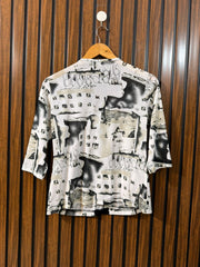 Chest 20  Length 22  Fabric Net Western Branded Women’s Full Sleeve Top Women’s Wear