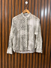 Chest 19  Length 23 To 25  Fabric Chiffon Western Branded Women’s Full Sleeve Top Online Shopping