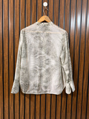 Chest 19  Length 23 To 25  Fabric Chiffon Western Branded Women’s Full Sleeve Top Online Shopping