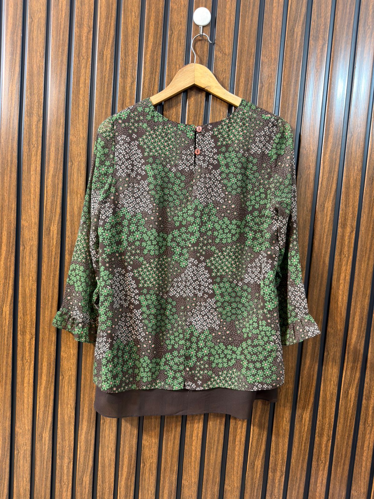 Chest 19  Length 27  Fabric Chiffon Western Branded Women’s Full Sleeve Top Premium Collection