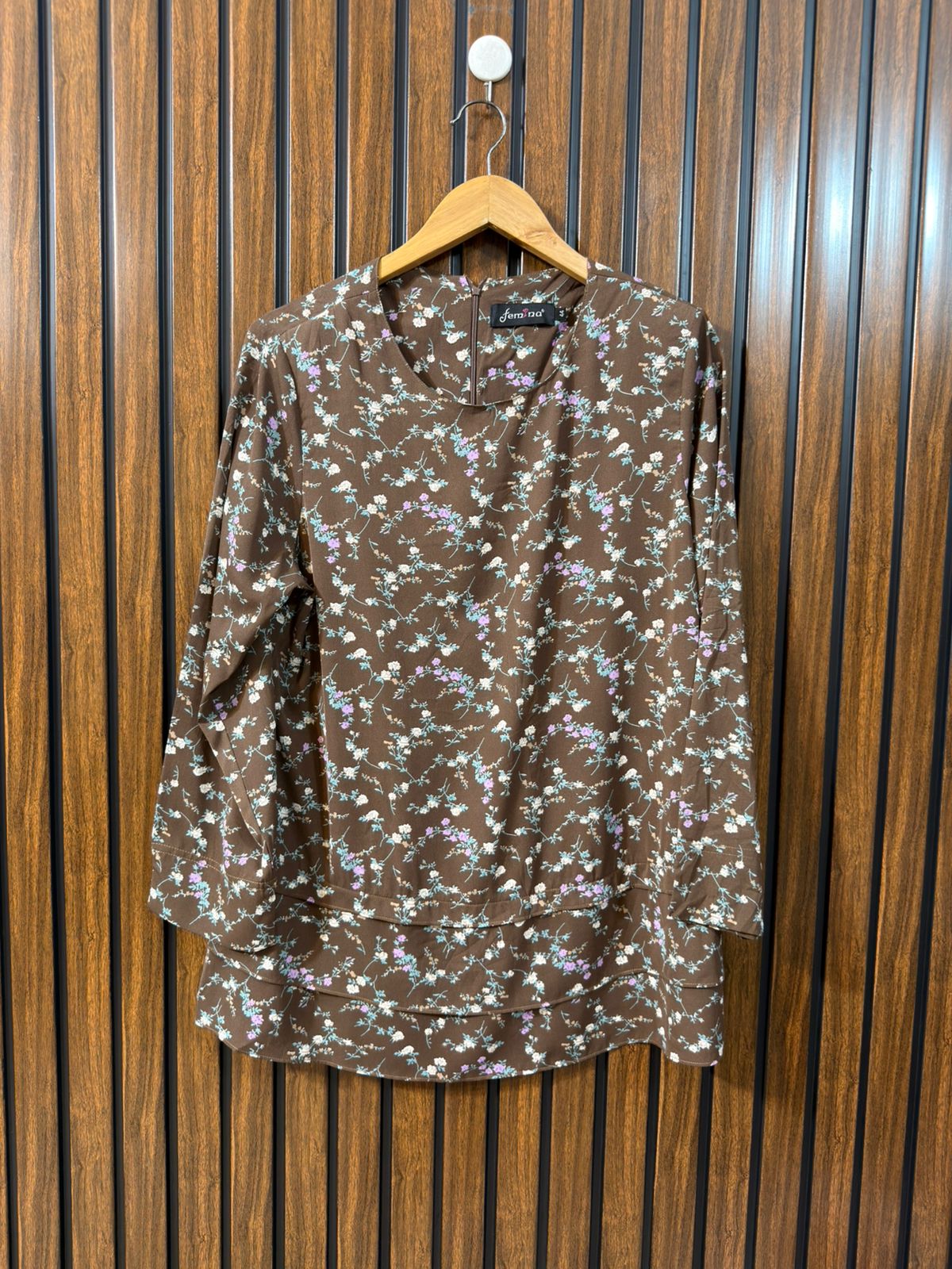 Chest 21  Length 27 To 29  Fabric Chiffon Western Branded Women’s Full Sleeve Top Online Store