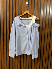 Chest 23  Length 26  Fabric Cotton Silk Western Branded Women’s Full Sleeve Top New Collection