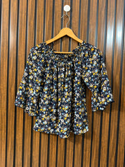 Chest 18  Length 20  Fabric Chiffon Western Branded Women’s Full Sleeve Top Shopping Collection
