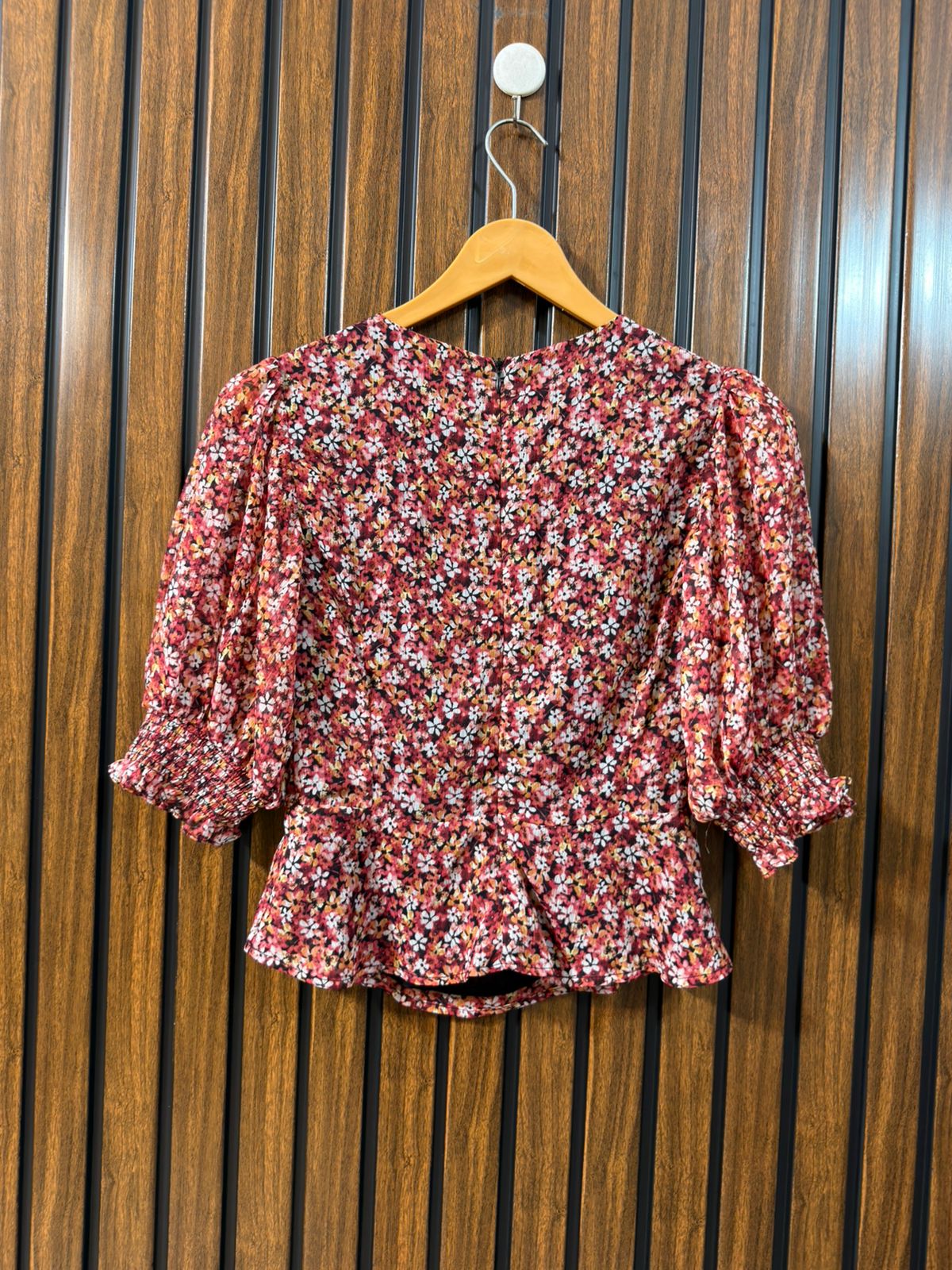 Chest 17  Length 19  Fabric Chiffon Western Branded Women’s Full Sleeve Top Everyday Collection