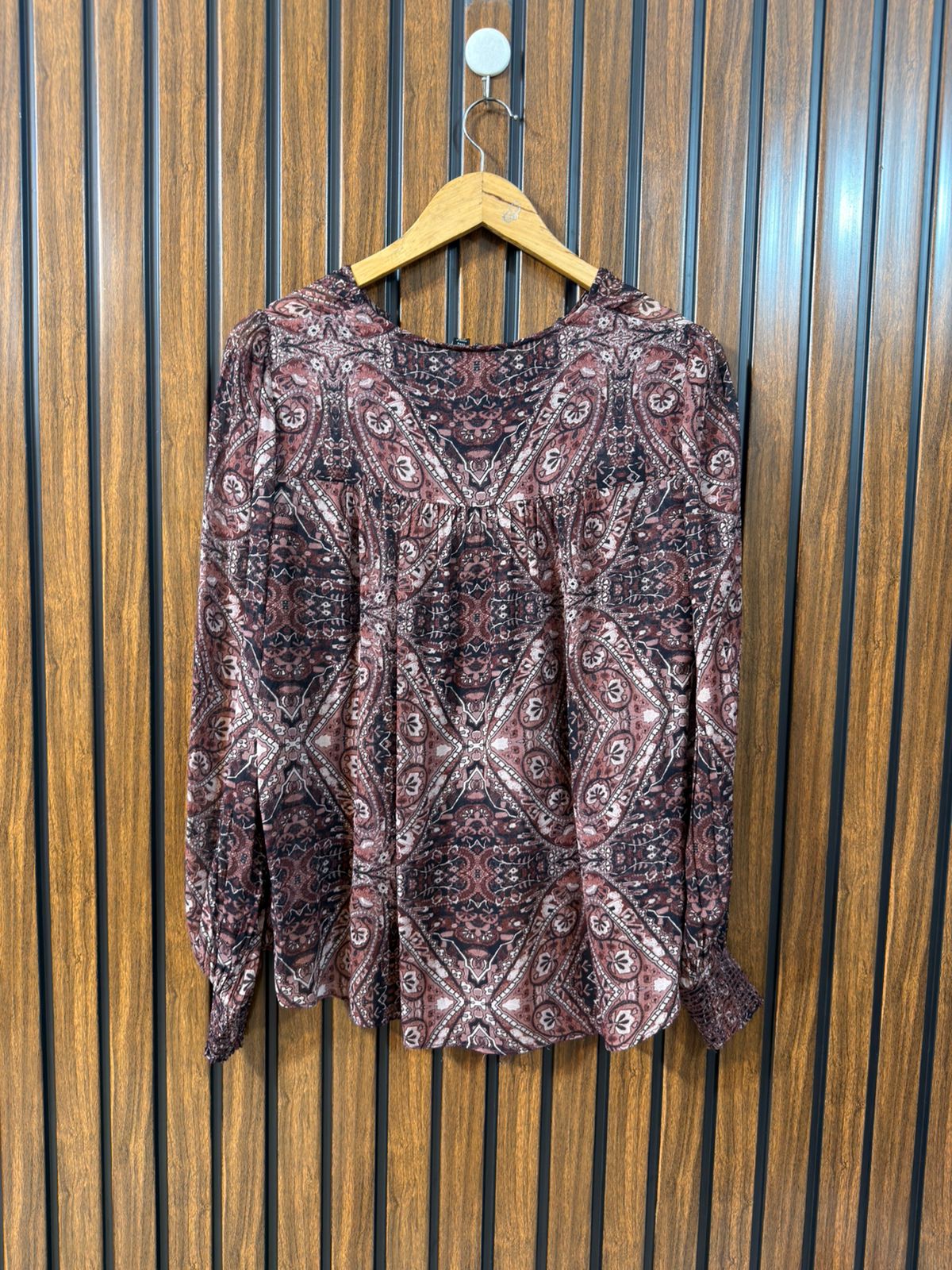 Chest 22  Length 22  Fabric Chiffon Western Branded Women’s Full Sleeve Top Outfit