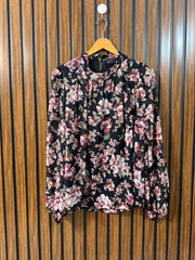 Chest 20  Length 25  Fabric Chiffon Western Branded Women’s Full Sleeve Top New Arrival Collection