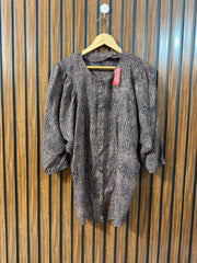 Chest Large Baggy Style  Length 28  Fabric Chiffon Western Branded Women’s Full Sleeve Top Women Clothing