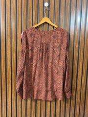 Chest 22  Length 27  Fabric Georgette Western Branded Women’s Full Sleeve Top Latest Range