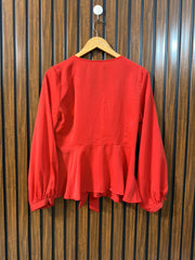 Chest 18  Length 24  Fabric Silk Western Branded Women’s Full Sleeve Top Online