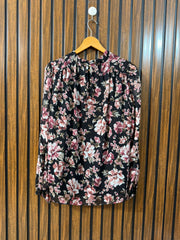 Chest 20  Length 25  Fabric Chiffon Western Branded Women’s Full Sleeve Top New Arrival Collection