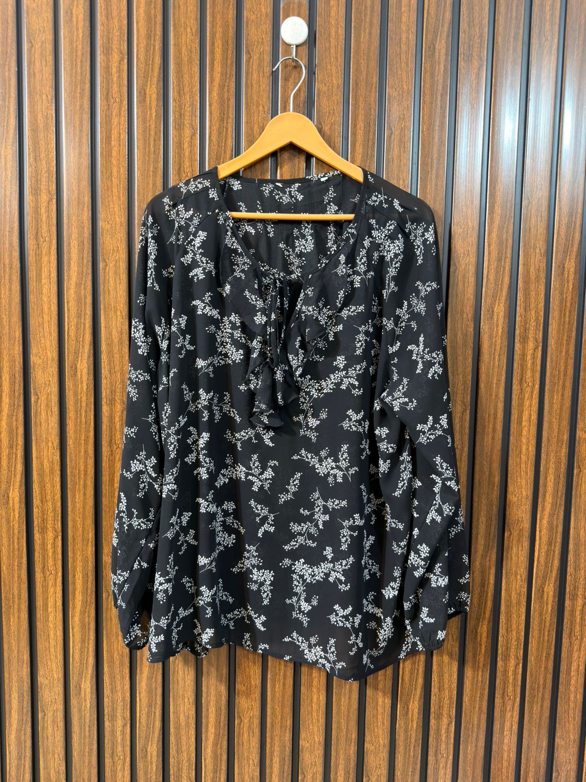 Chest 24  Length 27  Fabric Chiffon Western Branded Women’s Full Sleeve Top Wear