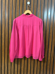 Chest 21  Length 23  Fabric Chiffon Western Branded Women’s Full Sleeve Top for Women