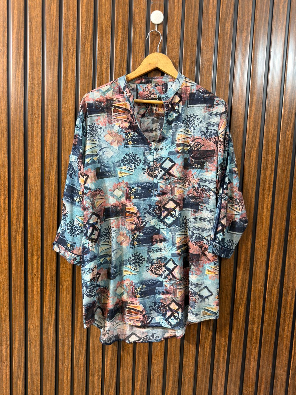Chest 22  Length 31 To 34  Fabric Chiffon Western Branded Women’s Full Sleeve Top Latest Arrival