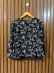 Chest 22  Length 24  Fabric Silk Western Branded Women’s Full Sleeve Top Women Outfit