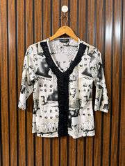 Chest 20  Length 22  Fabric Net Western Branded Women’s Full Sleeve Top Women’s Wear