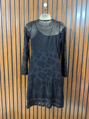 Chest 17  Lenght 32  Fabric net Western Women’s Classic Mini Dress
