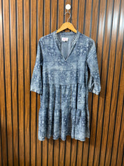 Chest 18  Lenght 33  Fabric Cotton Silk Branded Western Long Top Womens