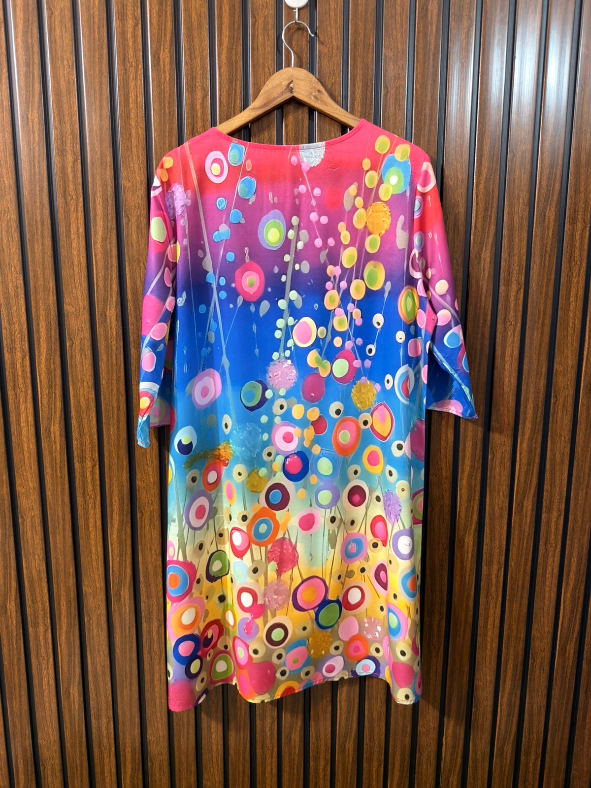 Chest 22  Lenght 38  Fabric Silk Womens Long Top New Arrivals Online