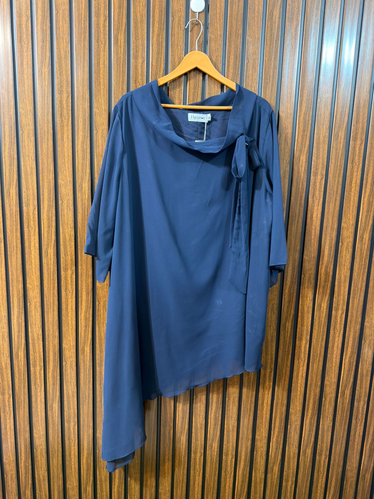 Chest 26  Lenght 37 to 44  Fabric Chiffon Branded Long Top for Women