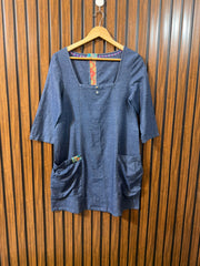 Chest 18  Lenght 33  Fabric cotton Western Long Top for Women