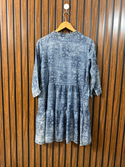 Chest 18  Lenght 33  Fabric Cotton Silk Branded Western Long Top Womens