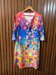 Chest 22  Lenght 38  Fabric Silk Womens Long Top New Arrivals Online