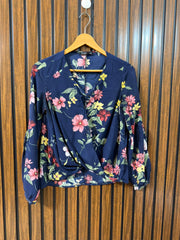 Chest 18  Lenght 20 to 22  Fabric Linen Women’s Full Sleeve Branded Top