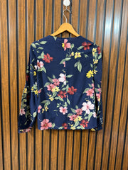 Chest 18  Lenght 20 to 22  Fabric Linen Women’s Full Sleeve Branded Top