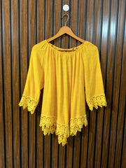 Chest 21  Lenght 26  Fabric Cotton Silk Women’s Western Branded Full Sleeve Top