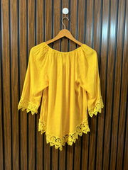 Chest 21  Lenght 26  Fabric Cotton Silk Women’s Western Branded Full Sleeve Top