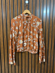 Chest 18  Lenght 22  Fabric Rayon Ladies Western Full Sleeve Top