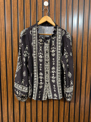 Chest 20  Lenght 24  Fabric Linen Women’s Western Full Sleeve Wear