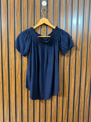 Chest 19  Lenght 23  Fabric Linen Women's Western Wear Half Sleeve Top