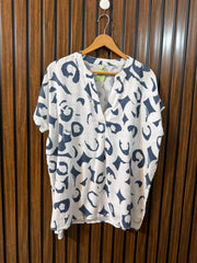 Chest 22  Lenght 27  Fabric Cotton Silk Western Women's Half Sleeve Top