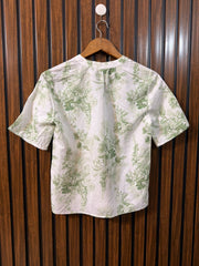 Chest 16.5  Lenght 22  Fabric Cotton Women's Daily Half Sleeve Top