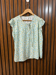 Chest 23  Lenght 23  Fabric Linen Women's Everyday Half Sleeve Top